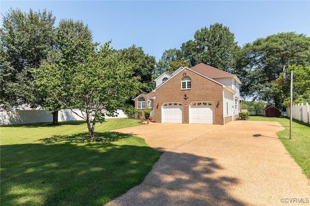 716 W Riverside Dr, Lanexa, VA 23089 - view of side of property featuring concrete driveway, a garage, and brick siding