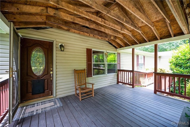 454 Elam Forest Dr, Prospect, VA 23960 - view of wooden terrace