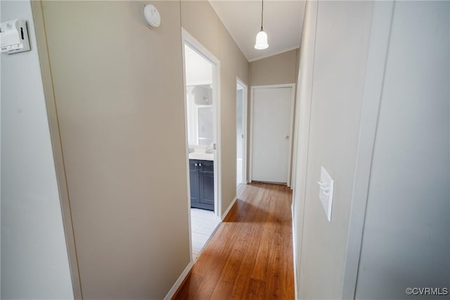 454 Elam Forest Dr, Prospect, VA 23960 - corridor featuring light wood-style flooring