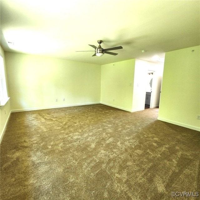 3104 Aqua Ct, Richmond, VA 23230 - carpeted spare room with ceiling fan and baseboards