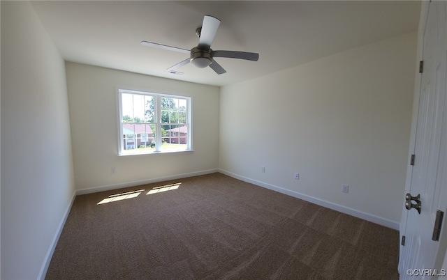 3104 Aqua Ct, Richmond, VA 23230 - unfurnished room with dark carpet and a ceiling fan