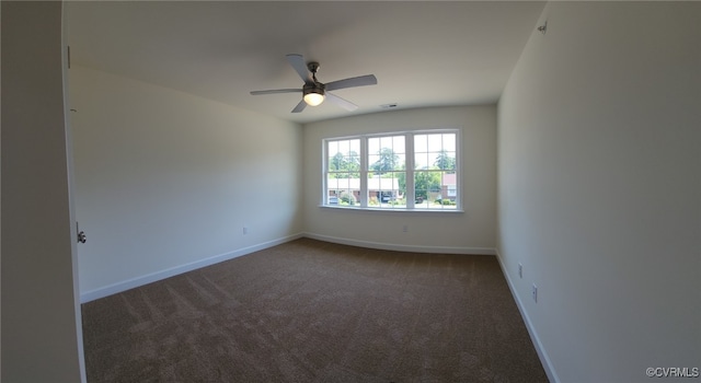 3104 Aqua Ct, Richmond, VA 23230 - unfurnished room with dark colored carpet and a ceiling fan
