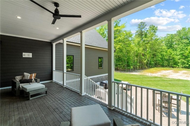 TBD Cedar Lane, Glen Allen, VA 23059 - view of patio / terrace featuring a ceiling fan