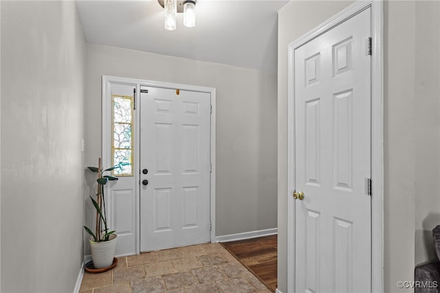11501 Courthouse Rd, Dinwiddie, VA 23841 - foyer with baseboards and stone finish floors