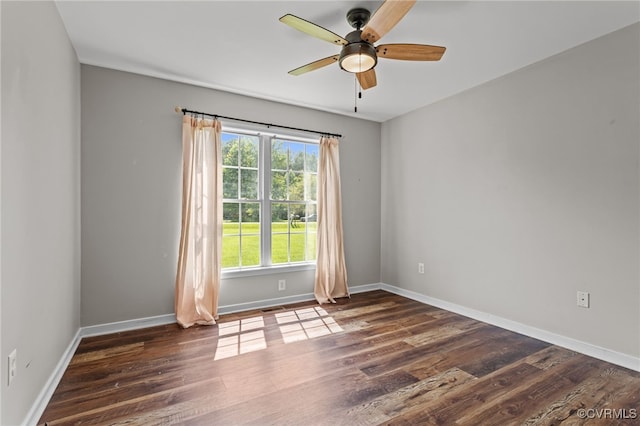 11501 Courthouse Rd, Dinwiddie, VA 23841 - unfurnished room featuring a ceiling fan and wood finished floors