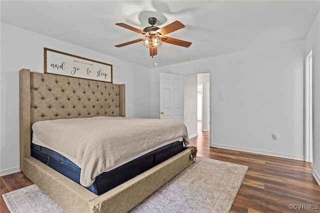 11501 Courthouse Rd, Dinwiddie, VA 23841 - bedroom featuring wood finished floors and a ceiling fan