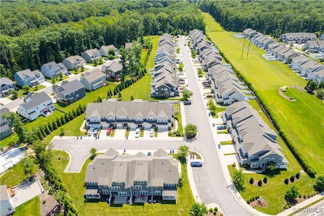 5311 Benmable Ct, Glen Allen, VA 23059 - aerial view of residential area featuring a heavily wooded area