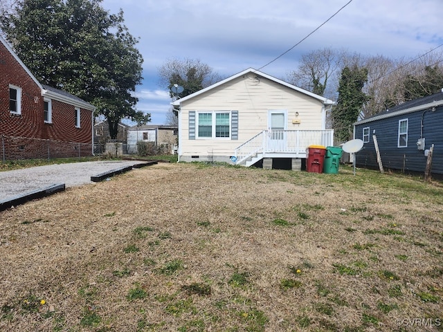 137 Virginia Ave, Petersburg, VA 23803 - rear view of property featuring crawl space