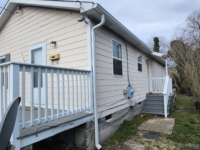 137 Virginia Ave, Petersburg, VA 23803 - view of property exterior with a deck