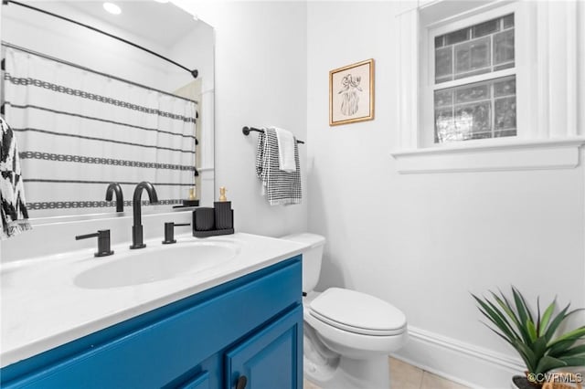 603 N Allen Ave Unit U1B, Richmond, VA 23220 - full bath featuring vanity, tile patterned floors, and a shower with curtain
