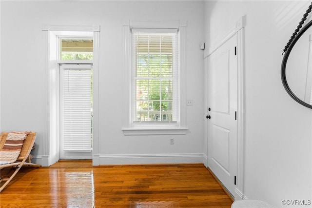 603 N Allen Ave Unit U1B, Richmond, VA 23220 - doorway featuring wood finished floors and baseboards