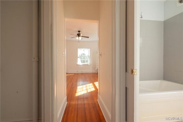 1602 Brandon Ave, Petersburg, VA 23805 - corridor featuring wood finished floors and baseboards