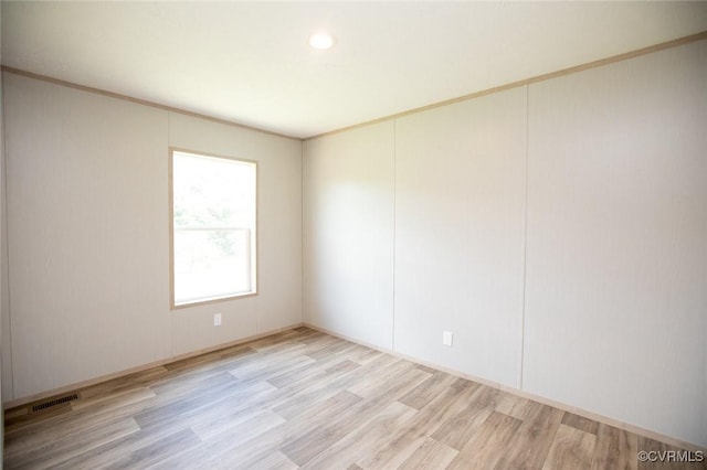 12 Sunset Ln, Rice, VA 23966 - empty room featuring light wood finished floors, crown molding, and recessed lighting