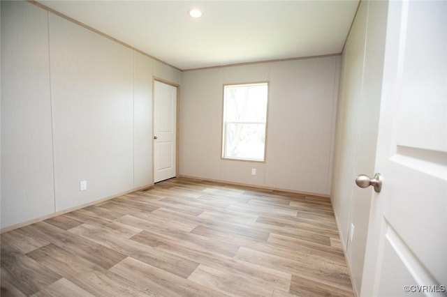 12 Sunset Ln, Rice, VA 23966 - empty room with light wood-type flooring, recessed lighting, and ornamental molding