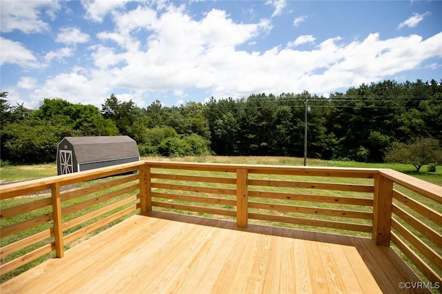 12 Sunset Ln, Rice, VA 23966 - wooden terrace with a storage unit