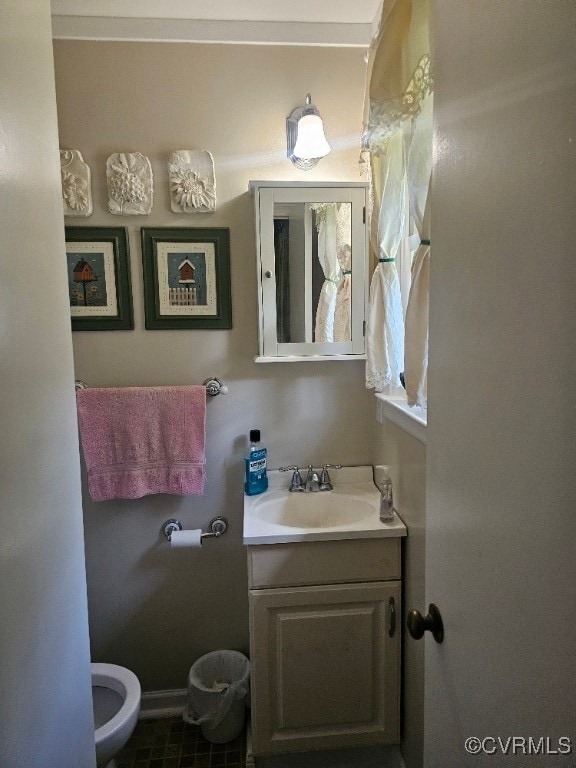 5403 Chesdin Rd, North Dinwiddie, VA 23803 - bathroom featuring vanity and toilet
