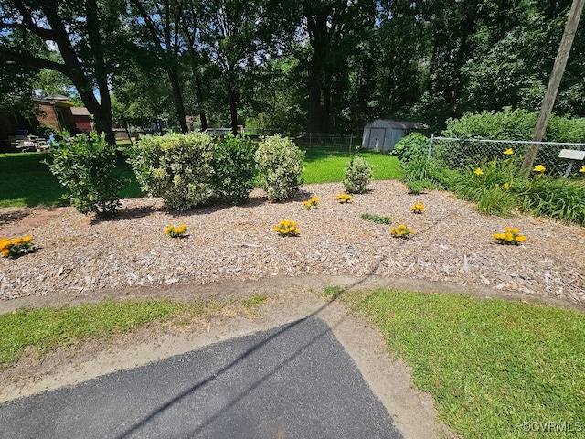 5403 Chesdin Rd, North Dinwiddie, VA 23803 - view of yard featuring a storage shed