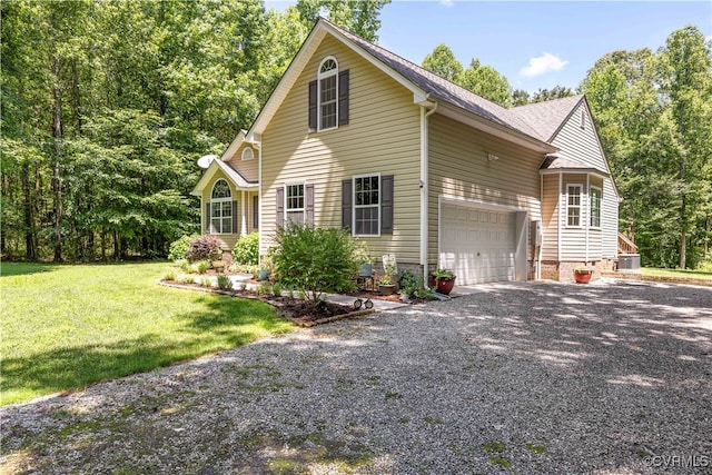 4672 Bell Rd, Powhatan, VA 23139 - view of home's exterior featuring driveway, a lawn, and roof with shingles