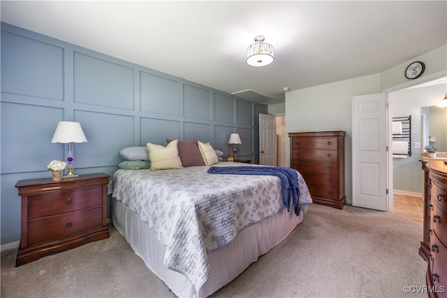 4672 Bell Rd, Powhatan, VA 23139 - bedroom with light colored carpet and a decorative wall
