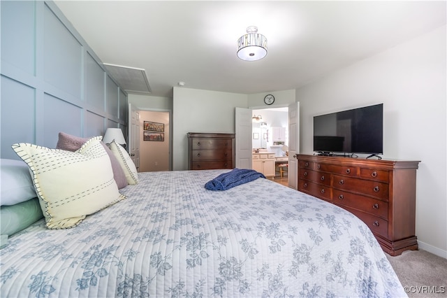 4672 Bell Rd, Powhatan, VA 23139 - carpeted bedroom featuring ensuite bathroom and baseboards