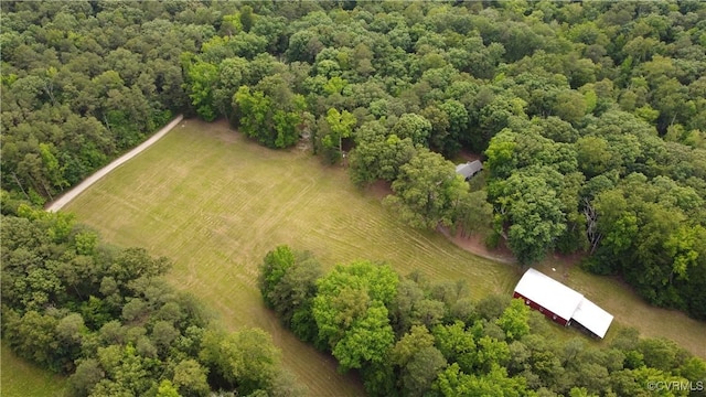 2458 Happy Hill Ln, Mechanicsville, VA 23111 - aerial view of property's location with a forest and rural landscape