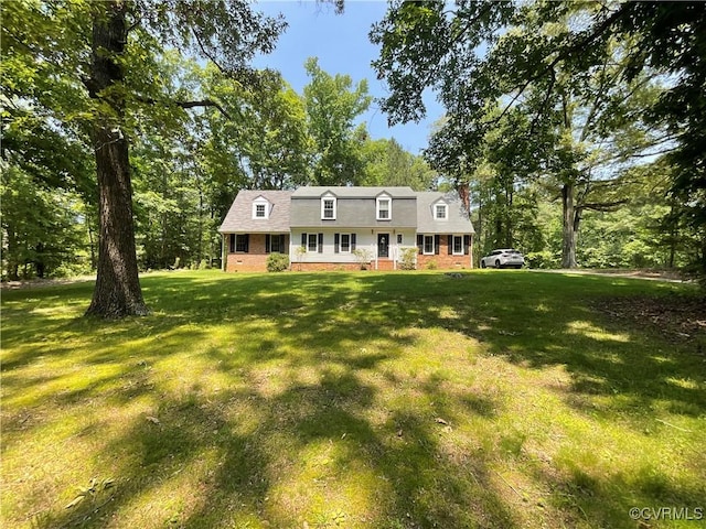2458 Happy Hill Ln, Mechanicsville, VA 23111 - view of front of property featuring a front lawn and a chimney