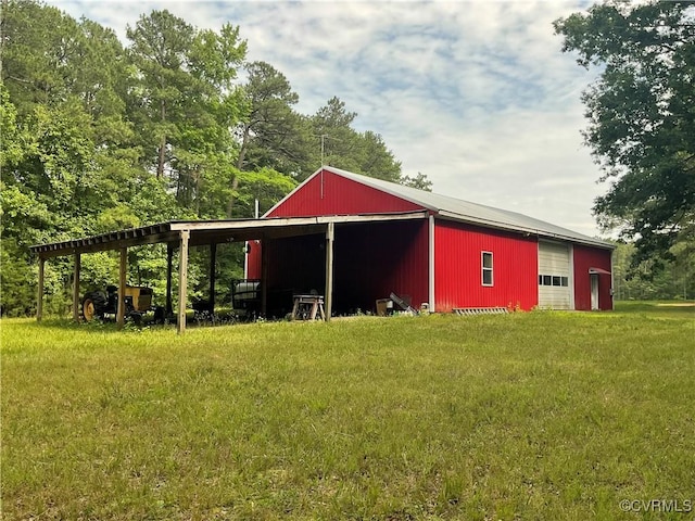 2458 Happy Hill Ln, Mechanicsville, VA 23111 - view of pole building featuring a lawn
