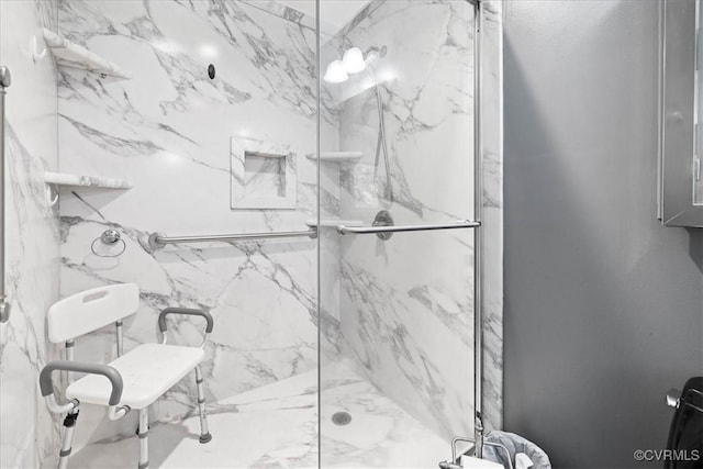 4312 Erlene Ct, Chester, VA 23831 - full bathroom with a marble finish shower