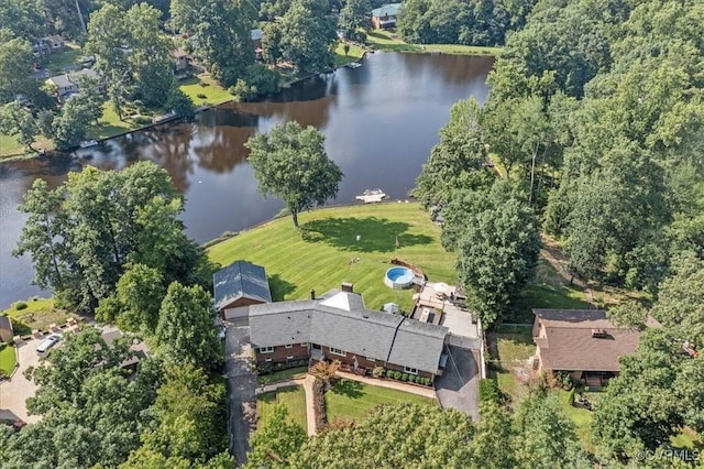 4312 Erlene Ct, Chester, VA 23831 - aerial view of property and surrounding area featuring a nearby body of water