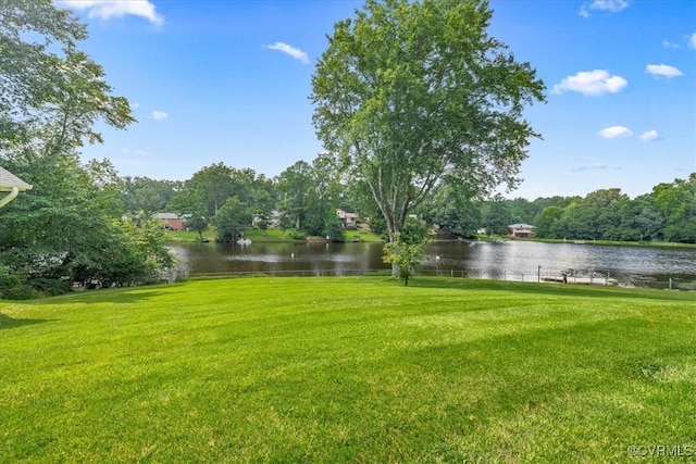 4312 Erlene Ct, Chester, VA 23831 - view of green lawn with a water view