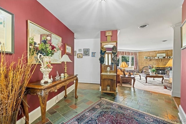 4312 Erlene Ct, Chester, VA 23831 - corridor featuring stone tile flooring and baseboards