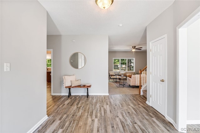 6118 Pond Grass Rd, Mechanicsville, VA 23111 - corridor featuring wood finished floors and stairs