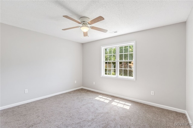 6118 Pond Grass Rd, Mechanicsville, VA 23111 - carpeted empty room featuring a ceiling fan and a textured ceiling