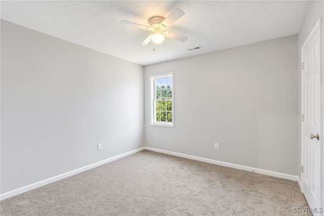 6118 Pond Grass Rd, Mechanicsville, VA 23111 - unfurnished bedroom with carpet floors, a textured ceiling, and ceiling fan