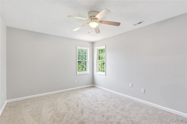 6118 Pond Grass Rd, Mechanicsville, VA 23111 - carpeted spare room featuring ceiling fan and a textured ceiling