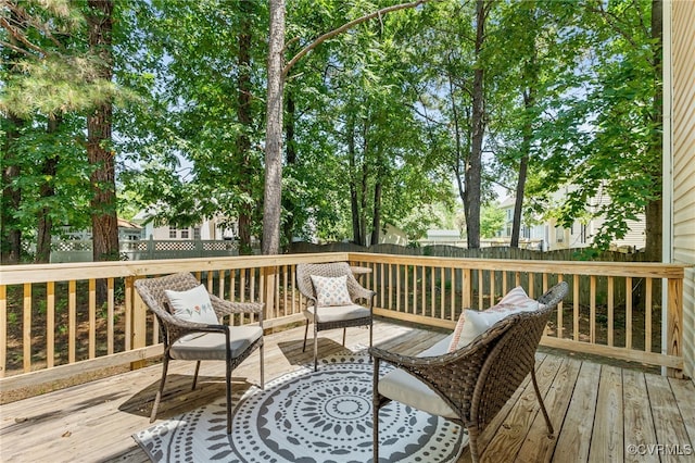 6118 Pond Grass Rd, Mechanicsville, VA 23111 - wooden terrace featuring a fenced backyard
