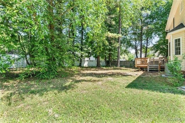 6118 Pond Grass Rd, Mechanicsville, VA 23111 - view of yard featuring a deck