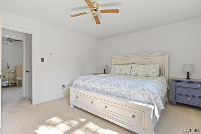 3601 Egan Rd, Chesterfield, VA 23832 - bedroom featuring light colored carpet and a ceiling fan