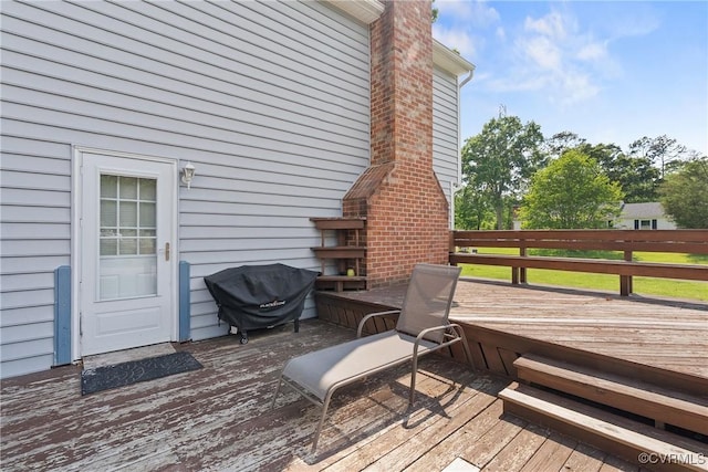 3601 Egan Rd, Chesterfield, VA 23832 - wooden terrace featuring area for grilling