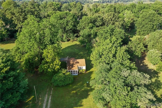 5984 Canterbury Rd, Walkerton, VA 23177 - aerial view of property and surrounding area with a forest