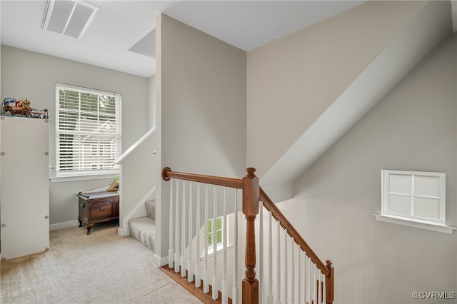 14919 Bayfront Pl, Midlothian, VA 23112 - staircase with carpet flooring and baseboards