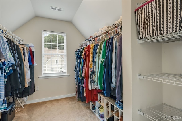 14919 Bayfront Pl, Midlothian, VA 23112 - spacious closet featuring carpet and vaulted ceiling