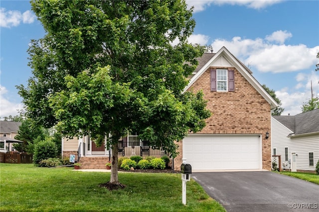 14919 Bayfront Pl, Midlothian, VA 23112 - view of front of house with brick siding, driveway, and an attached garage