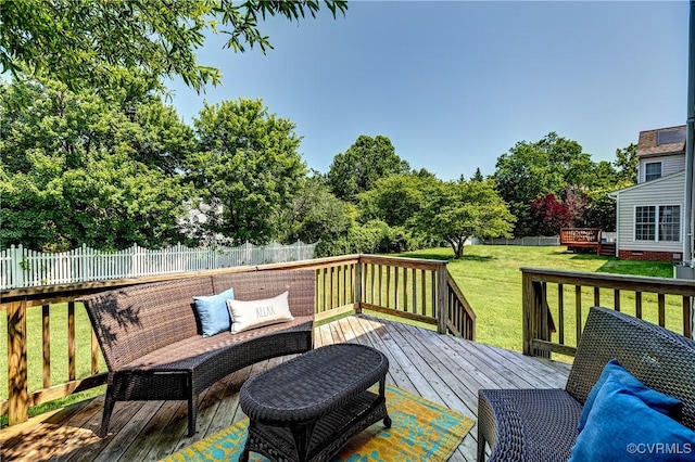 5408 Woolshire Dr, Glen Allen, VA 23059 - wooden terrace featuring an outdoor hangout area