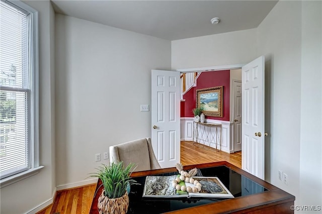 5408 Woolshire Dr, Glen Allen, VA 23059 - dining area featuring wood finished floors and a desk
