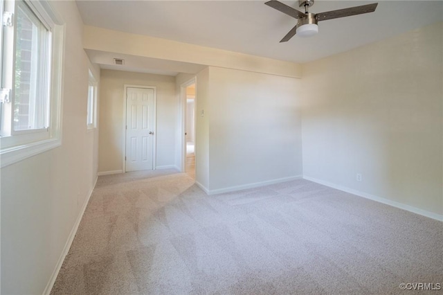 4205 W End Dr, Henrico, VA 23294 - spare room featuring light carpet and a ceiling fan