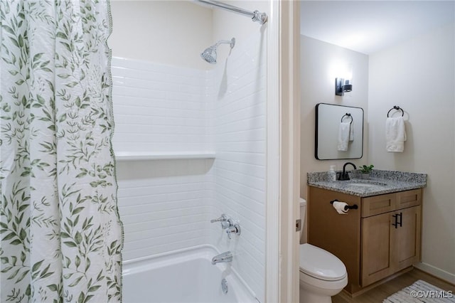 4205 W End Dr, Henrico, VA 23294 - full bathroom featuring shower / bath combination with curtain, vanity, and wood finished floors