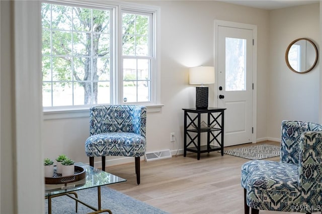 4205 W End Dr, Henrico, VA 23294 - sitting room with baseboards and wood finished floors
