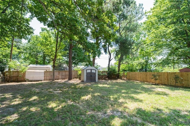 4205 W End Dr, Henrico, VA 23294 - fenced backyard featuring a storage unit