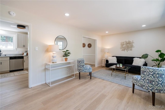 4205 W End Dr, Henrico, VA 23294 - living room with light wood-style floors and recessed lighting